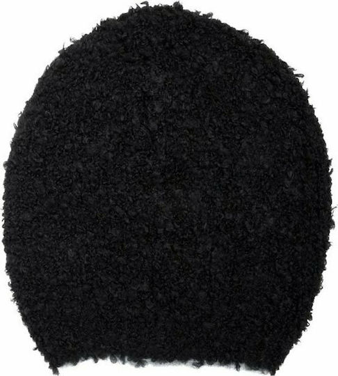 Beanie Γυναικείος Σκούφος Πλεκτός σε Μαύρο χρώμα