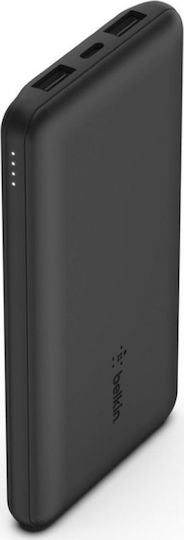 Belkin Boost Charge 10K Power Bank 10000mAh 15W με 2 Θύρες USB-A και Θύρα USB-C Μαύρο