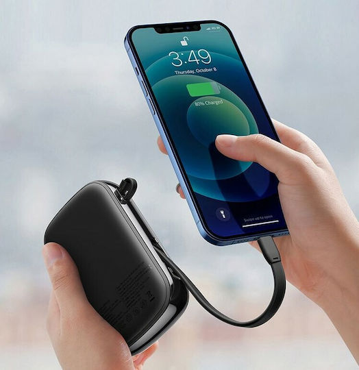 Baseus Qpow Pro Power Bank 20000mAh 20W με Θύρα USB-A και Θύρα USB-C Power Delivery / Quick Charge 3.0 Μαύρο