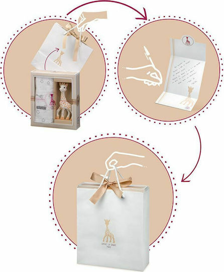 Sophie La Girafe Σετ Δώρου για Μωρά Heart Shaped Rattle Sophiesticated για Κορίτσι για 0-1 μηνών