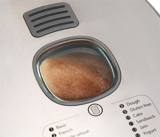 Morphy Richards 502001 Αρτοπαρασκευαστής 600W Χωρητικότητας 900gr με 14 Προγράμματα