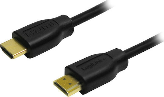 LogiLink HDMI 1.4 High Speed 1080p 120Hz Cable HDMI male - HDMI male 10m Μαύρο