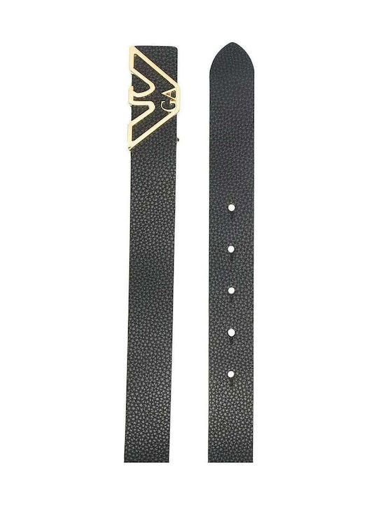 Emporio Armani Women's Leather Belt Black