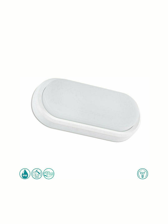 Faro Barcelona Fred XL Wall-Mounted Bulkhead Outdoor LED IP65 11W 24.5x11cm