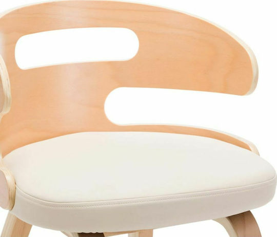 Dining Room Wooden Chair Cream 48x46x68cm 6pcs