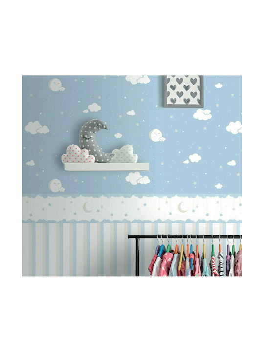 ICH Wallpapers Kids Wallpaper Fabric Σύννεφα Μπλε L53xH1005εκ.