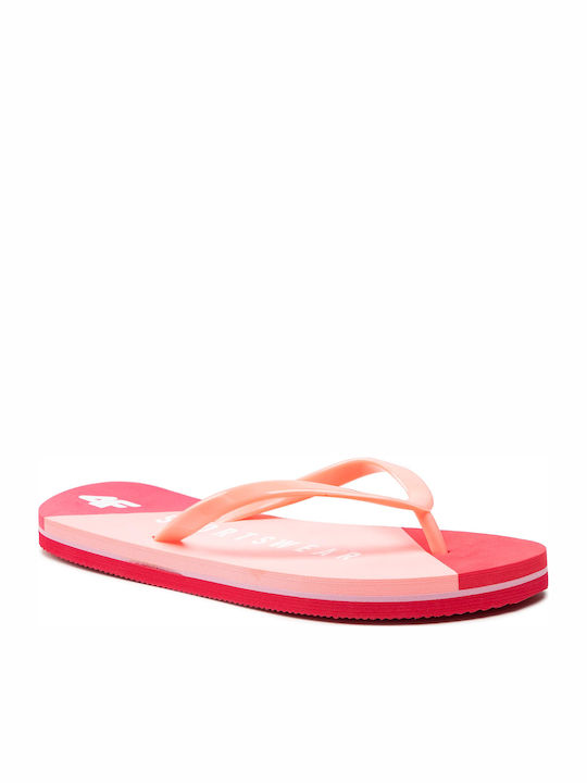 4F Women's Flip Flops Pink H4L21-KLD006-63S