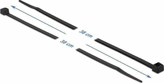 DeLock Δεματικά Καλωδίων Πλαστικά 380mmx4.8mm σε Μαύρο χρώμα (100τμχ) (19227)
