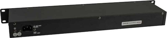 Involight DMXS8 Splitter DMX pentru Consolă de Iluminat / 8 Intrări XLR cu Montare Rack