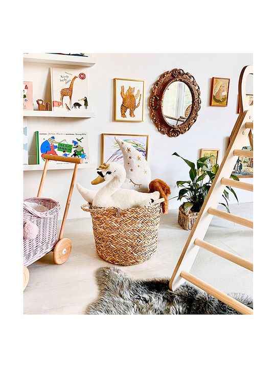 PartyDeco Crib Decorative Pillow Moon White 39x40cm