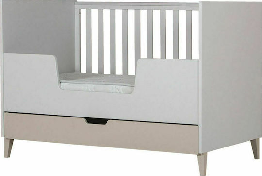Santa Bebe Juno Nursery Furniture Set with Bed & Nursery Drawer White / Beige