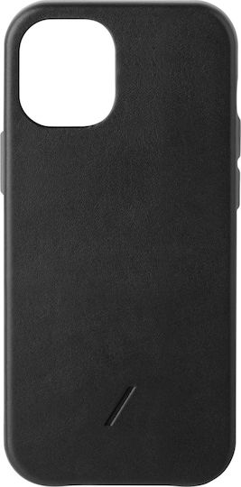 Native Union Back Cover Piele Negru (iPhone 12 mini)