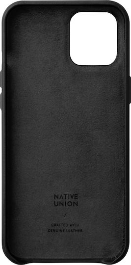 Native Union Back Cover Leather Black (iPhone 12 Pro Max)