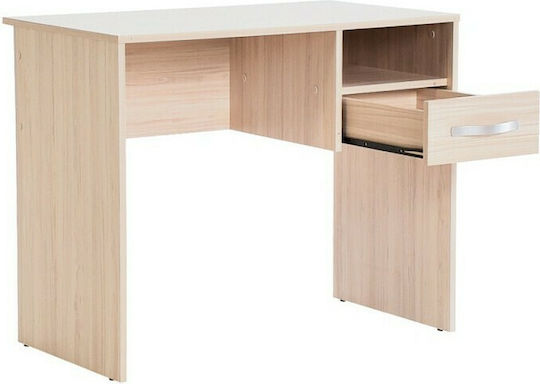 Kinderschreibtisch aus Melamin Natural 90x52x74cm