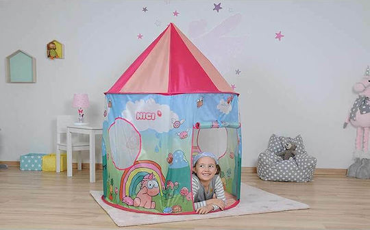 Knorrtoys Kids Castle Play Tent Nici Theodor & Friends for 1+ years Pink