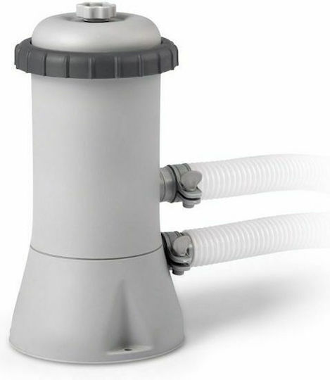 Intex Prism Στρογγυλή Πισίνα PVC 6503lt με Μεταλλικό Σκελετό 366x76εκ. Γκρι