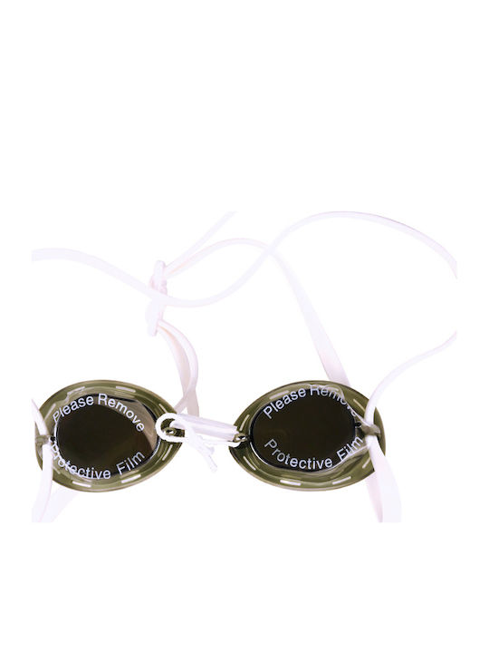 Αθλοπαιδιά Swimming Goggles Adults with Anti-Fog Lenses White White