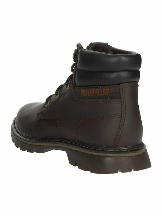 Quadrate Leder Braun Herrenstiefel