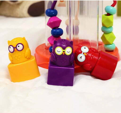 B.Toys Maze Sorting Toy with 3 Owls with Sounds for 10++ Months