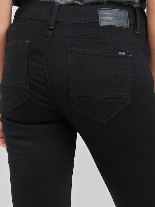 Arc 3D Γυναικείο Jean Παντελόνι Mid Rise σε Skinny Εφαρμογή Μαύρο