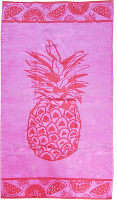 Le Comptoir Scandinave Catalina Beach Towel Cotton Pink 170x90cm.