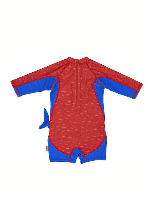 Zoocchini Kids Swimwear Long Sleeve One-piece Blue