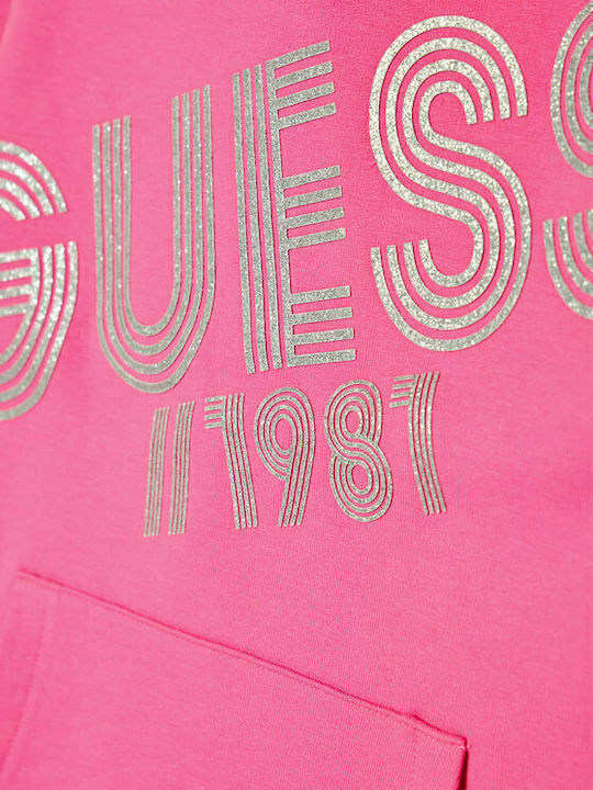 Kids Sweatshirt with Hood and Pockets Fuchsia