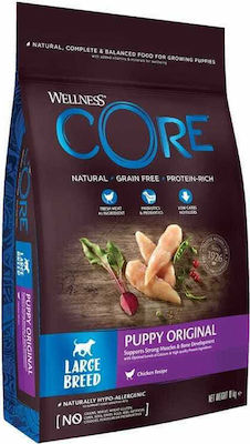 Wellness Core Puppy Original Large Breed 10kg Hrană Uscată fără Cereale pentru Cățeluși de Rase Mari cu Curcan și Pui