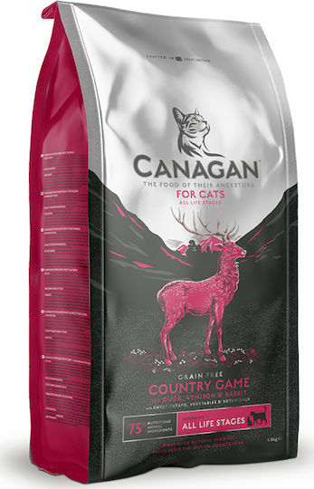 Canagan Country Game Cat Dry Food with Deer / Hare / Duck 4kg