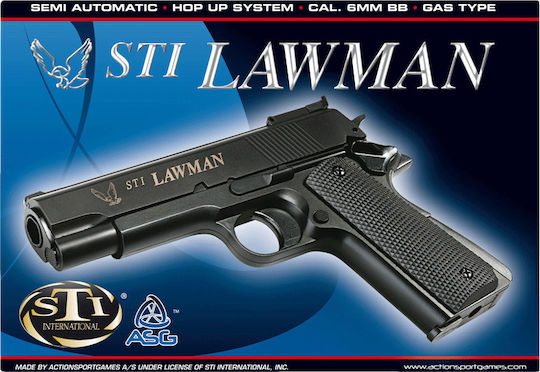 Asg Gas Air Pistol STI Lawman M1911 6mm