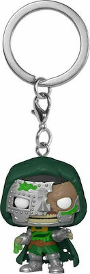 Funko Pocket Pop! Keychain Marvel: Marvel - Zombies - Dr. Doom Cap de bobble