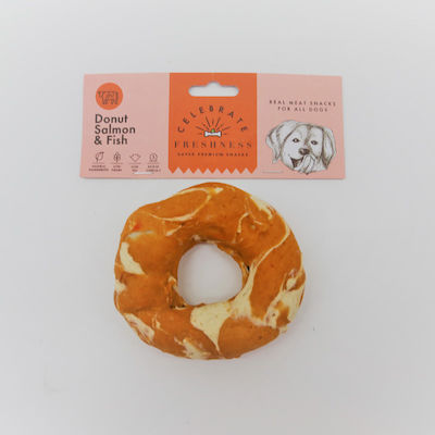 Celebrate Freshness Donut Σολομός Лакомство за Кучета с Малко Зърнени с Риба и Сьомга 120gr 84072