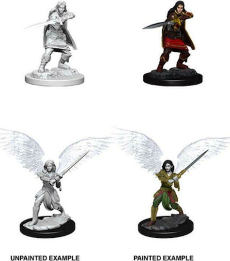 WizKids Dungeons & Dragons D&D Nolzur's Marvelous Miniatures Unpainted Figure : Female Aasimar Fighter