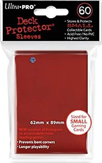 Ultra Pro Game Accessory Pro-Matte Small Card Sleeves Red 62x89mm 60τμχ 84263