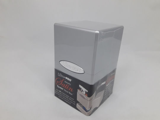 Ultra Pro Game Accessory Deck Box Satin Tower Metallic Silver 84850