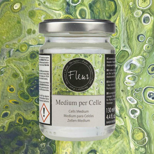 Fleur Medium Per Cell Effect Special Craft Paint Transparent Per Celle 130ml