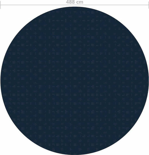 vidaXL Solar Rechteckige Poolabdeckung Poolabdeckung Schwarz/Blau 488 cm aus Polyethylen 488x488cm 1Stück