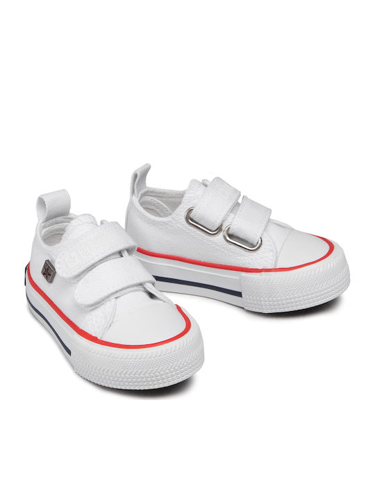Kinder Sneakers mit Klettverschluss Weiß