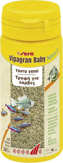 Sera Vipagran Baby Tropical Fish Food Granules with Spirulina 50ml
