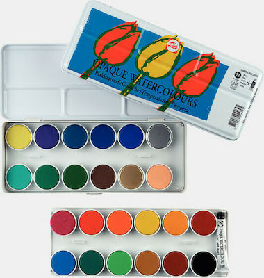 Royal Talens Opaque Watercolours Aquarellfarbenset Bunte 24Stück 95920024