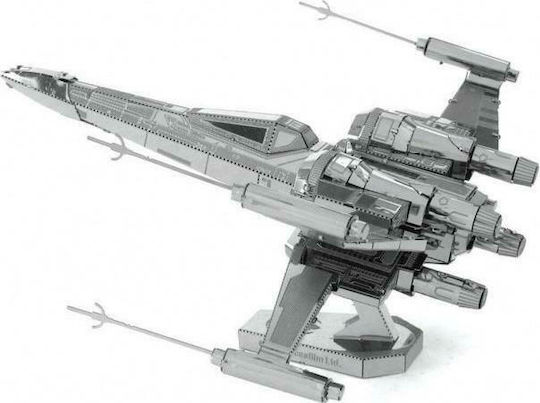 Fascinations Star Wars Poe Dameron's X-Wing Fighter Metal Modeling Figure Spacecraft 10.2x10.2x6.4cm.