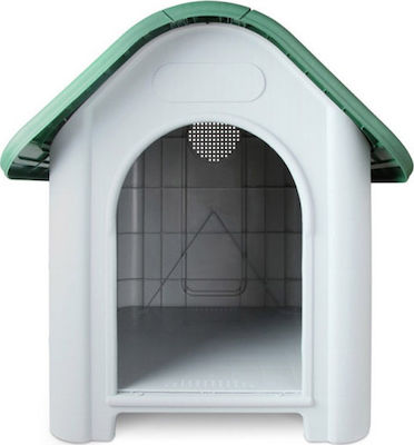 Vesta Ψηλό Σπίτι Σκύλου Dog House Plastic Outdoor Green 75x59x66cm 459.403