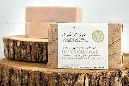 Akeso Jasmine & Chian Mastic Handmade Soap With Lavender & Olive Oil 120gr