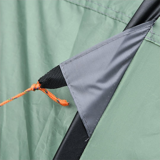 Outsunny Summer Camping Tent Pop Up Green for 5 People 263.5x220x123cm