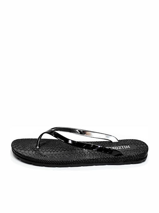 Mitsuko Women's Flip Flops Black