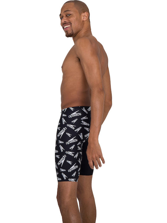 Speedo Allover V-Cut 09735F392 Men's Competition Jammer Black