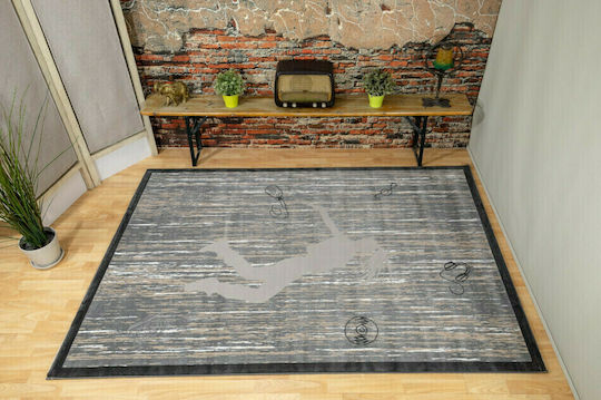 Ezzo Dancer A649ACD Kinder Teppich Gray 160x230cm Dicke 6mm