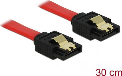 DeLock 7-Pin SATA III - 7-Pin SATA III Kabel 30cm Rot (82676)