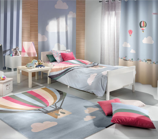 Saint Clair Kinderdecken Einzeln Balloons Hellblau 160x220cm