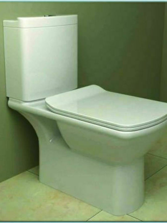 Huida Plastic Soft Close Toilet Seat White Miranda 45cm